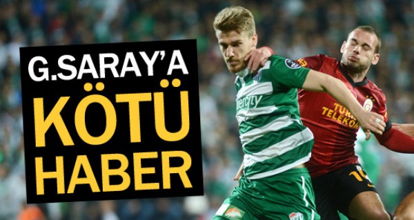 Bursaspor'a iyi, Galatasaray'a kt haber